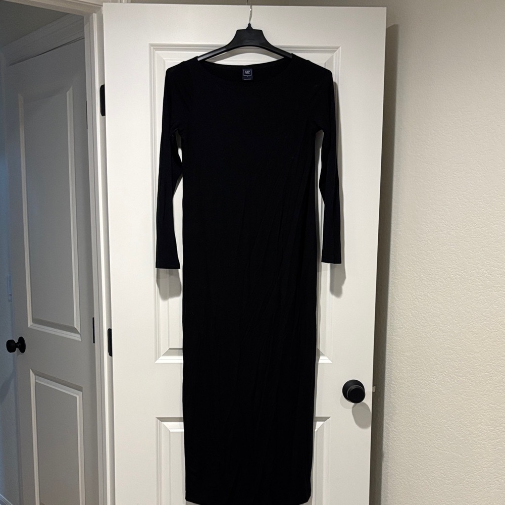 GAP maternity Black Long Sleeve Dress